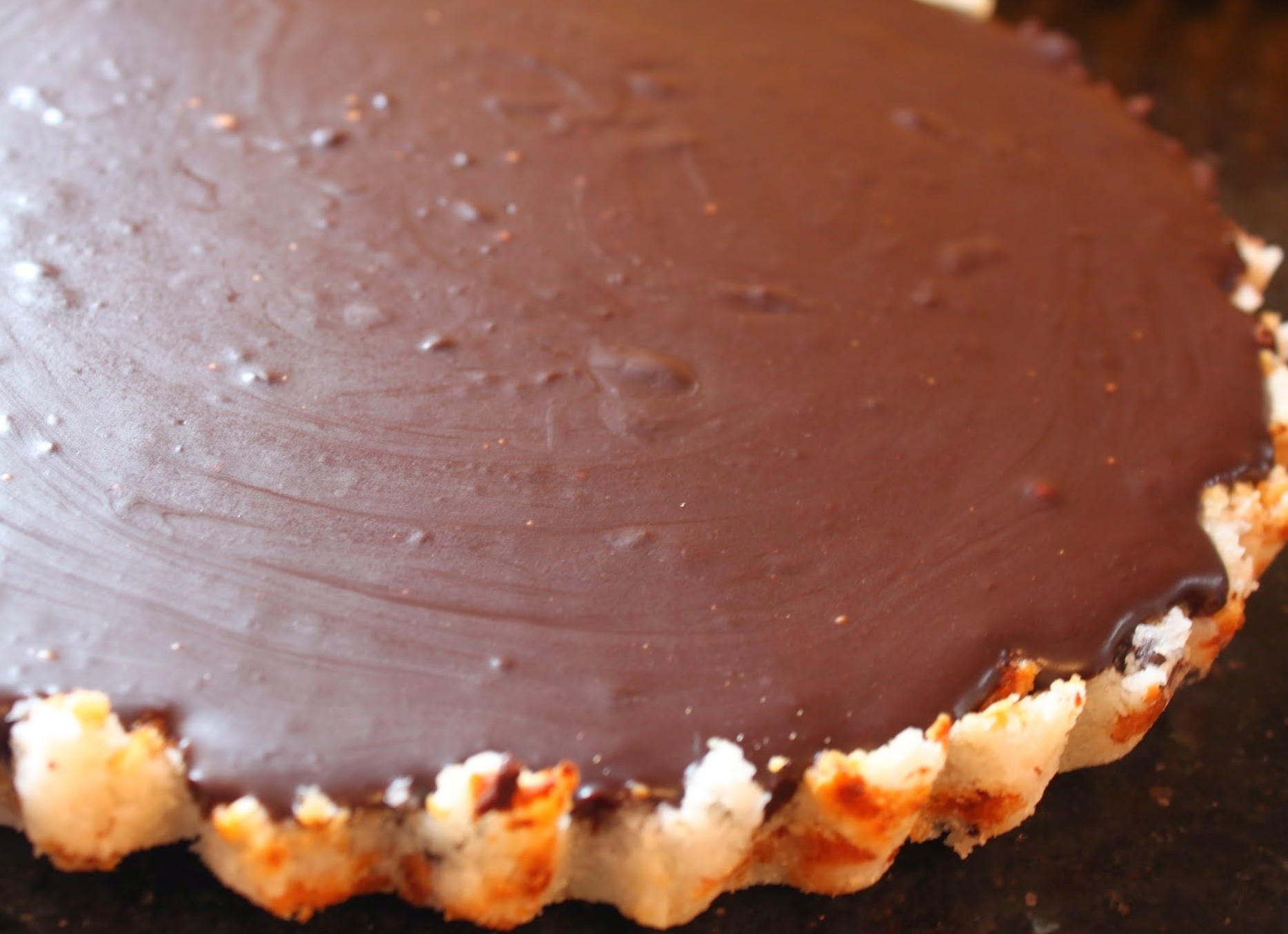 Chocolate Macccaroon Tart