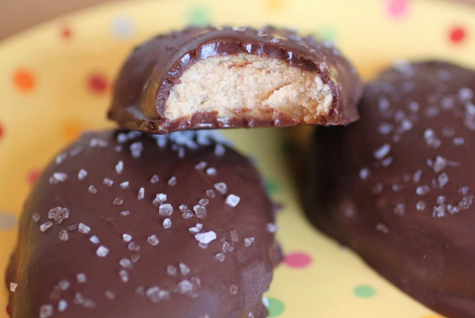 Salted Chocolate Peanut Butter Eggs