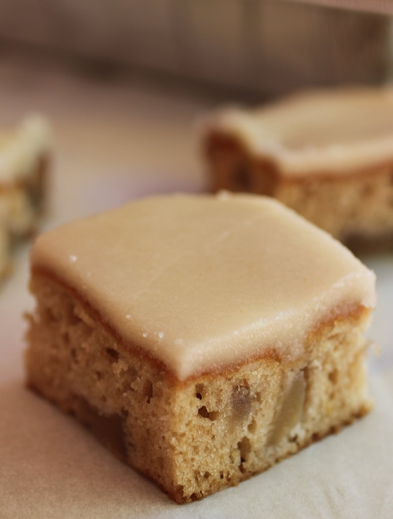 Easy Apple Cake with Brown Butter Icing