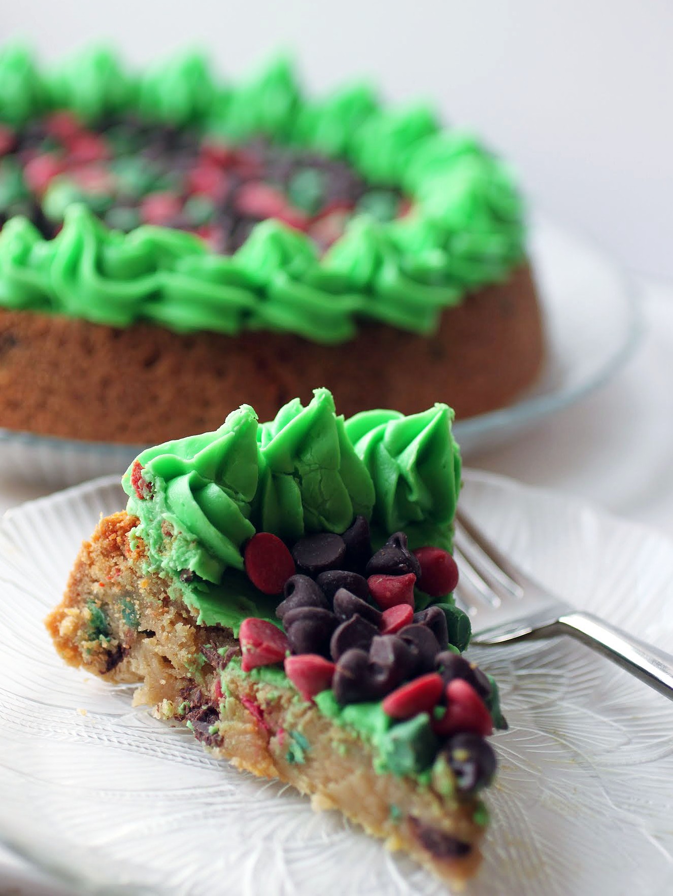 Holiday Chip Cookie Cake