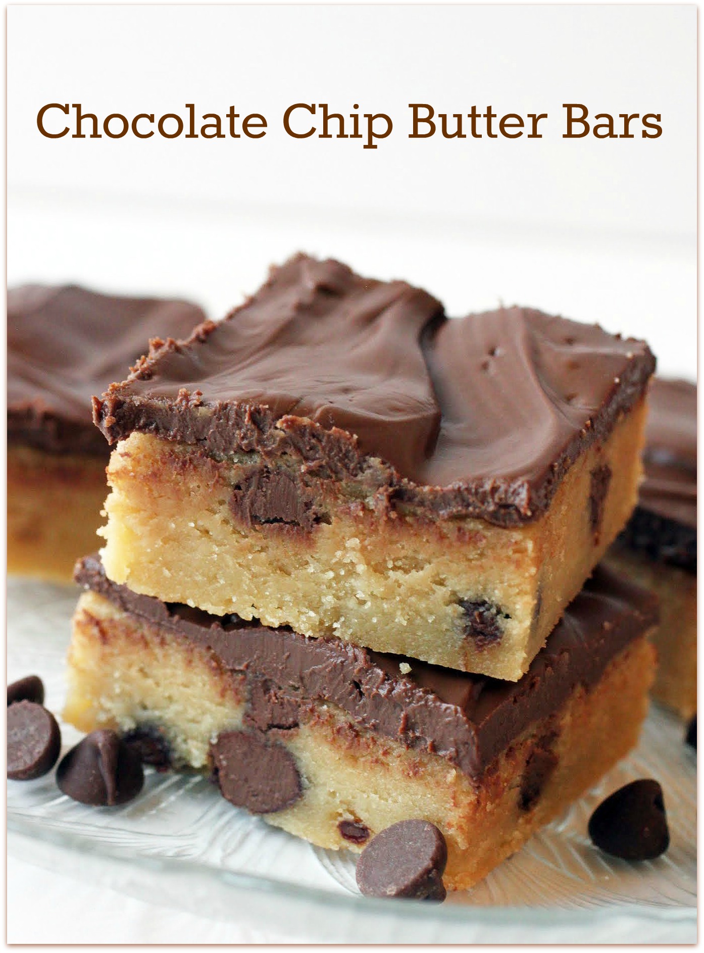 Chocolate Chip Butter Bars