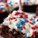 Patriotic Chocolate Chunk Brownies