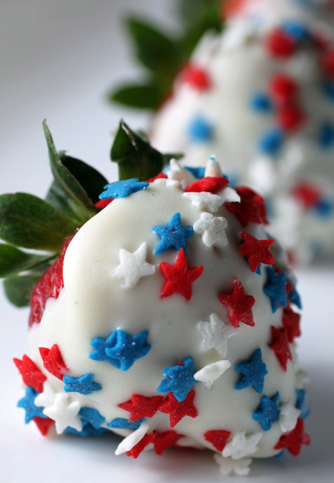 Red, White and Blue Dipped Strawberries