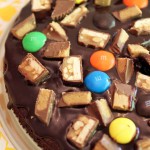 Candy Bar Brownie Cake