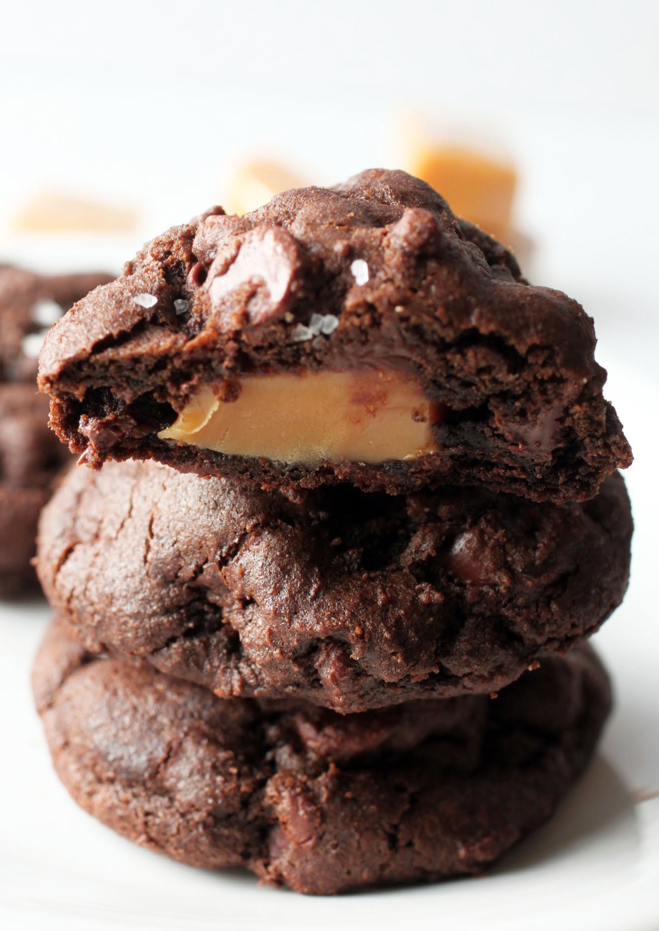 Chocolate Salted Caramel Cookies