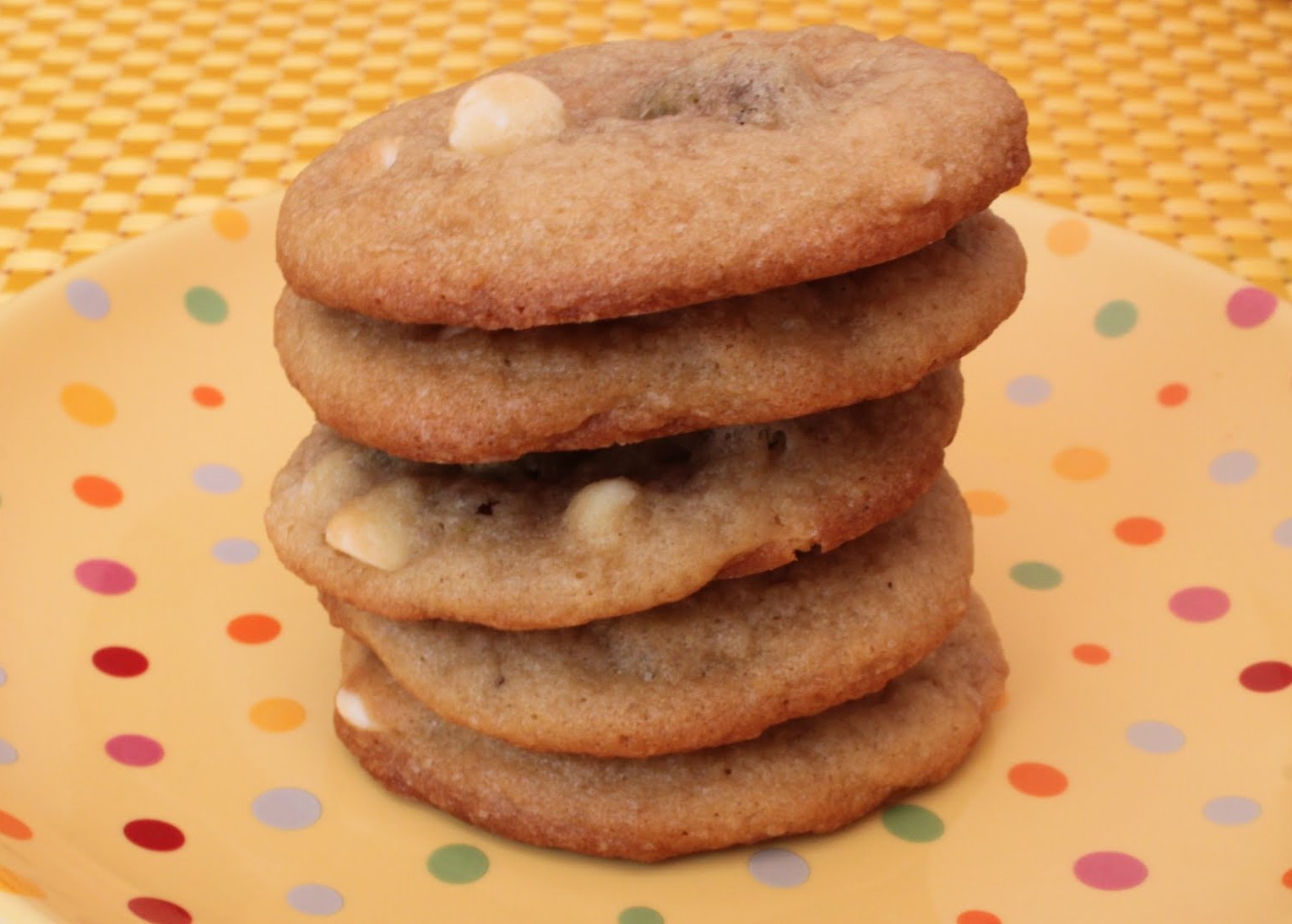 White Chocolate Pistachio Cookies