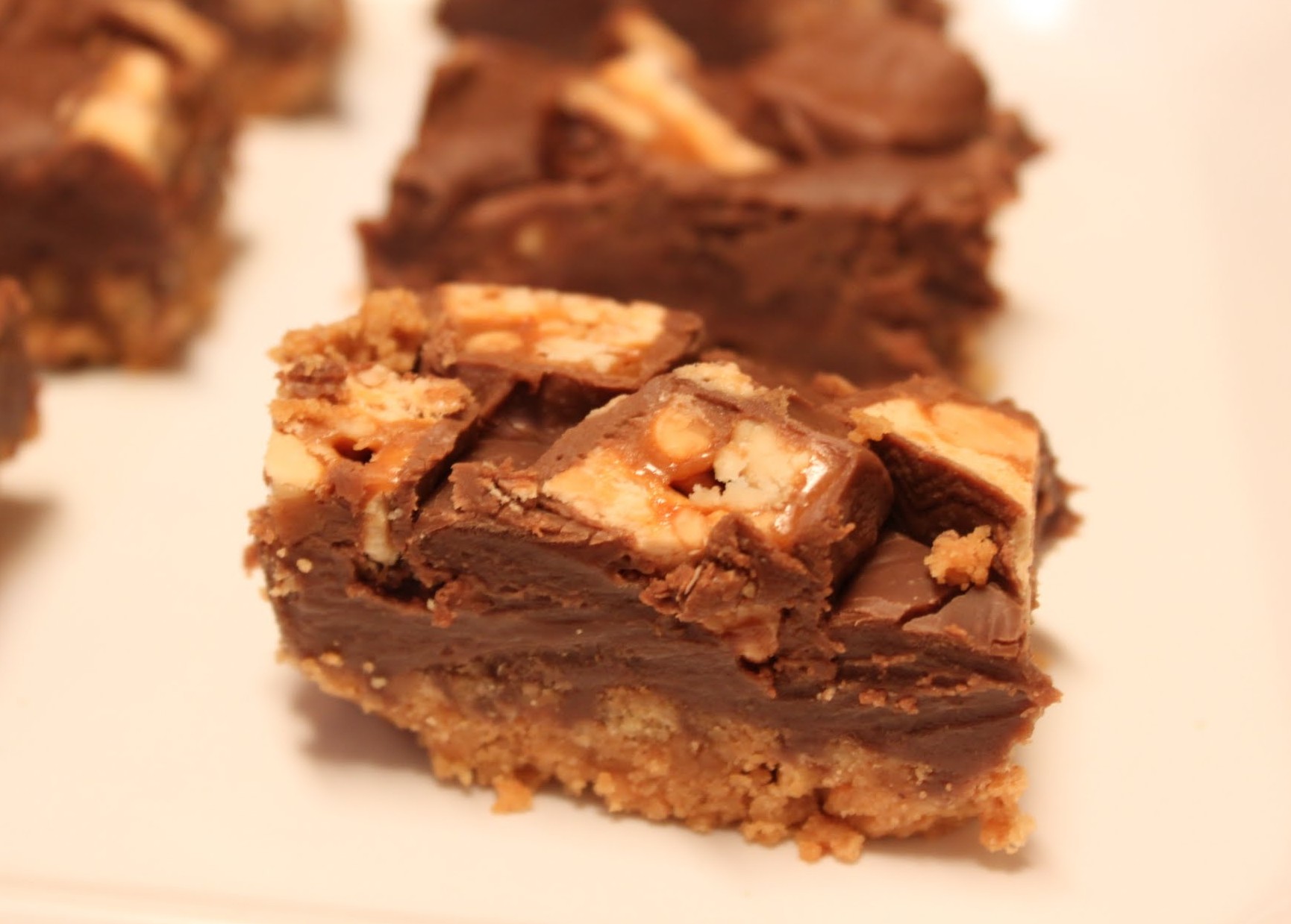 Nutty Snickers Fudge